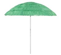 vidaXL Hawaii Beach Parasol Green 240 cm NEW