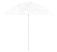 vidaXL Hawaii Beach Parasol Outdoor Umbrella Sun Shelter Canopy Sunshade White