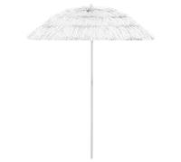vidaXL Hawaii Beach Umbrella White 180 cm Patio Parasol Sunshade Sun Shelter