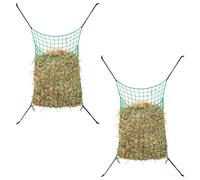 (green, 0.9 x 0.6 m) vidaXL Hay Nets Livestock Feeders Horse Pony Cattle Feeding Bale Feeder PP