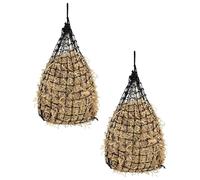 vidaXL Hay Nets 2 pcs, Slow Feed Hay Feeder for Horse, Adjustable Travel Feeder