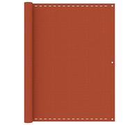 "vidaXL- HDPE Balcony Screen Orange- Breeze and Privacy Screen- 120x400 cm Size- Mould and UV-Proof- Easy to Install with Aluminium Eyelets and PE Rope Included"