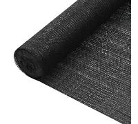 vidaXL- HDPE Privacy Net, Black, 75g/m², 1.8x25m, For Garden, Balcony, Patio, Protect against Sun, UV-Resistant, Mould-Proof, Cuttable.