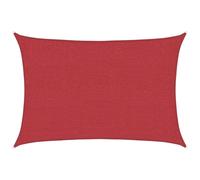 vidaXL HDPE Sun Shade 160 g/m? Red 3 x 5 m