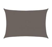 vidaXL HDPE Sunshade Sail - Anthracite Rectangular Canopy 4x6m, UV & Mould Proof Awning for Garden, Terrace, Playground