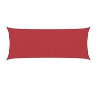 vidaXL HDPE Sunshade Sail, Red Rectangular Wind and Rain Permeable, Garden, Terrace, Playground, Balcony Shade, 2x5m Size
