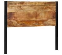 vidaXL Headboard 120 cm Solid Wood Mango and Iron