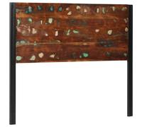 vidaXL Headboard 120 cm Solid Wood Reclaimed and Iron