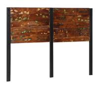 vidaXL Headboard 140 cm Solid Wood Reclaimed and Iron