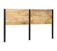 vidaXL Headboard 180 cm Solid Wood Mango and Iron