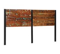 (Solid reclaimed wood, 180 cm) vidaXL Headboard 100 cm Solid Wood Mango and Iron bed headboard
