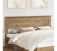 vidaXL Headboard with Headboard Artisan Oak 200 cm Engineered wood, Stylish Bedroom Decor, Modern Rectangular Headboard, Durable Wooden Bed Accessories, Functional Indoor Furniture Design
