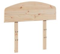 vidaXL Pine Wood Headboard 75 cm - Sturdy Bed Header for Bedroom Comfort, Solid Wood Frame, Natural Grain, Easy to Assemble, Brown