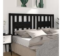 vidaXL Headboard Black 206x4x100 cm Solid Wood Pine (818694), Black