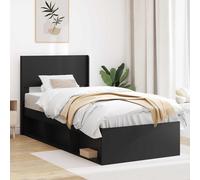 vidaXL Headboard Black PB