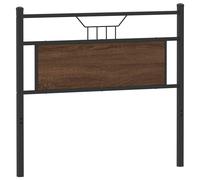 vidaXL Headboard Brown Oak 100 cm Engineered Wood and Steel bed headboard