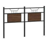 vidaXL Headboard Brown Oak 137 cm Engineered Wood and Steel bed headboard