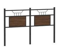vidaXL Headboard Brown Oak 150 cm Engineered Wood and Steel bed headboard