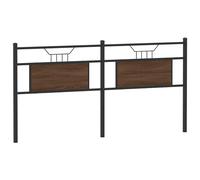 vidaXL Headboard Brown Oak 183 cm Engineered Wood and Steel bed headboard