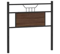 vidaXL Headboard Brown Oak 80 cm Engineered Wood and Steel bed headboard