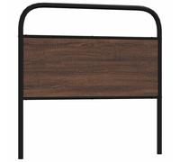Headboard Bed Header Bedroom Bed Headboard Steel and Engineered Wood vidaXL