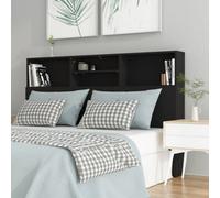 Vidaxl Headboard Cabinet Black 160X19X103.5 Cm Headboard Cabinets