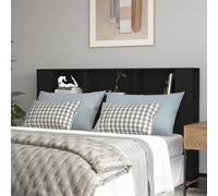 (black) vidaXL Headboard Cabinet Bedroom Bookcase Backboard Bed Header Storage Cabinet