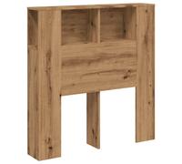 vidaXL Headboard Cabinet Bookcase Bed Headboard Artisan Oak Engineered Wood