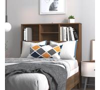 (brown oak) vidaXL Headboard Cabinet Bedroom Bookcase Headboard Furniture Multi Colours