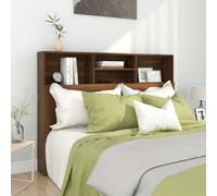 (brown oak) vidaXL Headboard Cabinet Bed Headboard Home Indoor Furniture Multi Colours