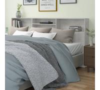 (concrete grey) vidaXL Headboard Cabinet Bedroom Home Indoor Bookcase Backboard Multi Colours