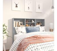 vidaXL Headboard Cabinet Grey Sonoma 120x19x103.5 cm