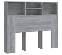 Vidaxl Headboard Cabinet Grey Sonoma 120X19X103.5 Cm, Grey