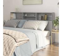 Vidaxl Headboard Cabinet Grey Sonoma 200X19X103.5 Cm Headboard Cabinets