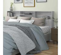 vidaXL Headboard Cabinet Grey Sonoma 220x19x103.5 cm