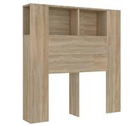 (sonoma oak) vidaXL Headboard Cabinet Indoor Bookcase Headboard Furniture Multi Colours