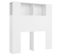 Vidaxl Headboard Cabinet White 100X18.5X102.5 Cm