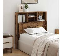 Headboard Cabinet Old Wood 100 x 19 x 103.5 cm Engineered Wood