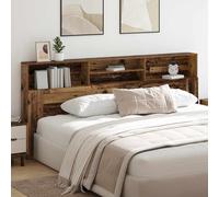 vidaXL Headboard Cabinet Old Wood 220 x 19 x 101.5 cm Engineered Wood