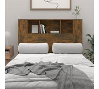 Vidaxl Headboard Cabinet Smoked Oak 120X18.5X102.5 Cm