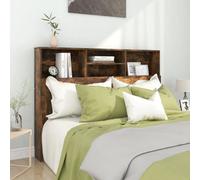 Vidaxl Headboard Cabinet Smoked Oak 140X19X103.5 Cm Headboard Cabinets