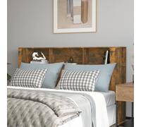Vidaxl Headboard Cabinet Smoked Oak 180X18.5X104.5 Cm Headboard Cabinets