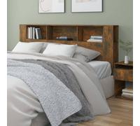 Vidaxl Headboard Cabinet Smoked Oak 200X18.5X104.5 Cm, Brown