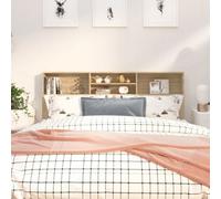 Vidaxl Headboard Cabinet Sonoma Oak 180X19X103.5 Cm Headboard Cabinets