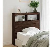 Headboard Cabinet with LED Bed Header Bed Headboard Storage Cabinet vidaXL [EEK: A]
