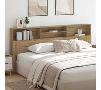 vidaXL Headboard Cabinet with Shelf Artisan Oak 220 x 19 x 101.5 cm