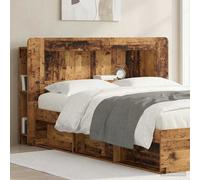 vidaXL Headboard Cabinet with Storage Old Wood Engineered Wood