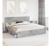 vidaXL Headboard Concrete Grey PB