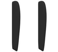 vidaXL Headboard Ear Black 80 x 23 x 6 cm Fabric