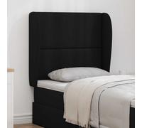 vidaXL Headboard Ear Black 80 x 23 x 6 cm PVC